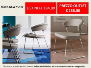 sedia new york calligaris outlet