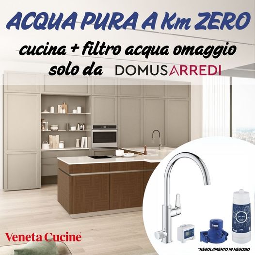 Depuratore Acqua Grohe in omaggio acquistando una Veneta Cucine da Domus Arredi Lissone